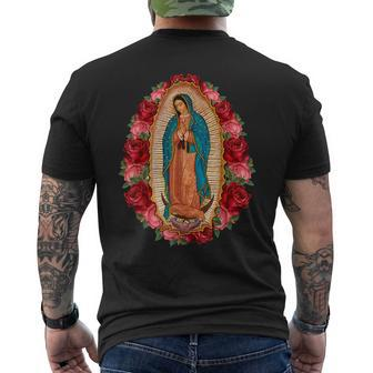 Our Lady Virgen De Guadalupe Virgin Mary Gracias Madre Men's T-shirt Back Print - Monsterry AU