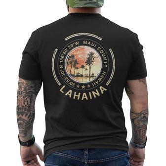 Lahaina Hawaii Maui Hawaiian Men's T-shirt Back Print - Seseable
