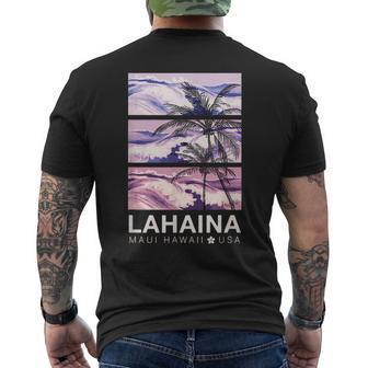 Lahaina Maui Vintage Hawaiian Men's T-shirt Back Print - Monsterry AU