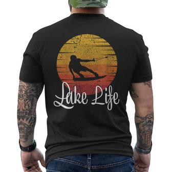 Lake Life Wakeboard Wakeboarding Wakeboarder Men's T-shirt Back Print | Mazezy