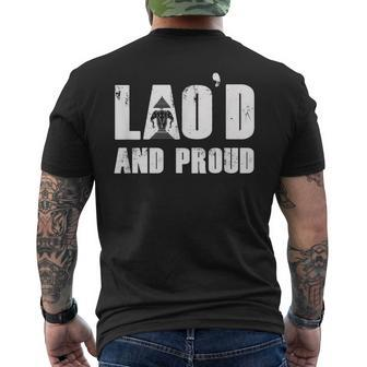 Lao'd And Proud Loud Vientiane Laotian Laos Men's T-shirt Back Print | Mazezy DE