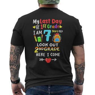 Last Day Of 1St Grade Graduation 2Nd Grade Here I Come Kids Mens Back Print T-shirt | Mazezy