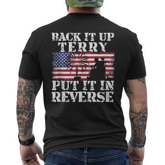 Lawd Back It Up Terry Put It In Reverse 4Th July Birthday IT Funny Gifts Mens Back Print T-shirt | Mazezy