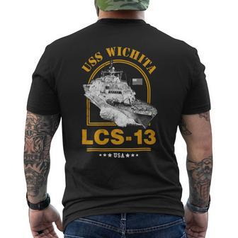 Lcs-13 Uss Wichita Mens Back Print T-shirt - Monsterry AU