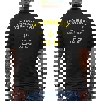 Lcs28 Uss Savannah Mens Back Print T-shirt - Thegiftio UK