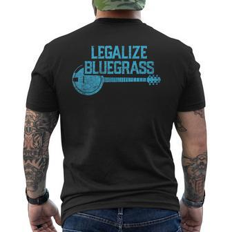 Legalize Bluegrass Vintage Graphic Music Fan Men's T-shirt Back Print | Mazezy