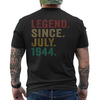 Legend Since July 1944 76Th Birthday Gifts 76 Years Old Mens Back Print T-shirt | Mazezy UK