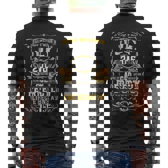 Legends Born In July 2006 15Th Birthday Men 15 Years Old Mens Back Print T-shirt | Mazezy