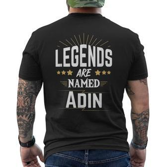 Legends Are Named Adin Men's T-shirt Back Print | Mazezy