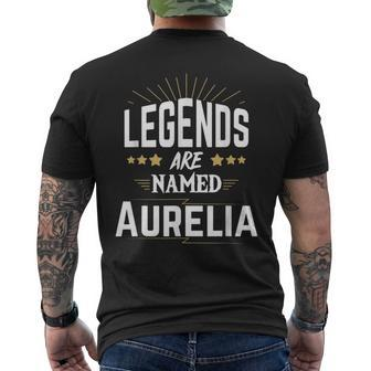 Legends Are Named Aurelia Men's T-shirt Back Print | Mazezy