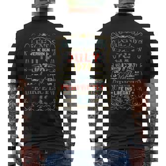 Legends Were Born In July 1979 43Rd Birthday Gifts Mens Back Print T-shirt | Mazezy