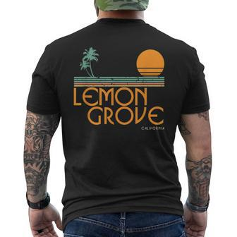 Lemon Grove California Men's T-shirt Back Print | Mazezy