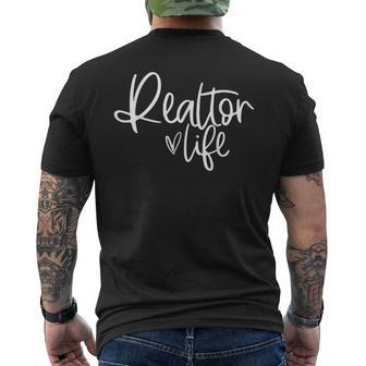 Leopard Love Real Estate Life Realtor Life House Investment Men's T-shirt Back Print - Monsterry