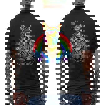 Lesbian Lgbt Gay Pride Australian Cattle Dog Mens Back Print T-shirt | Mazezy