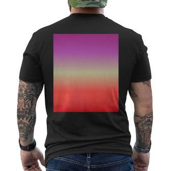 Lesbian Pride Wlw Sapphic Mens Back Print T-shirt | Mazezy