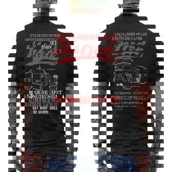 Let The Good Time Roll Hotrod Quality Parts Mens Back Print T-shirt | Mazezy