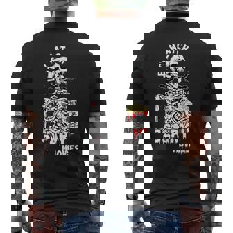 Let's Watch Scary Movies Skeleton Popcoin Halloween Costume Men's T-shirt Back Print | Mazezy