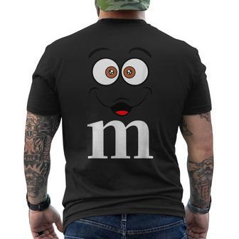 Letter M Matching Carnival Halloween Costume Men's T-shirt Back Print - Monsterry