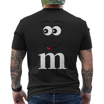 Letter M Matching Carnival Halloween Costume Men's T-shirt Back Print | Mazezy