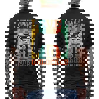 Level 10 Unlocked Birthday For Boys 10 Years Old Gamer Bday Mens Back Print T-shirt - Seseable