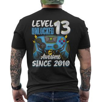 Level 13 Unlocked Awesome 2010 13Th Birthday Boy Video Games Mens Back Print T-shirt - Seseable