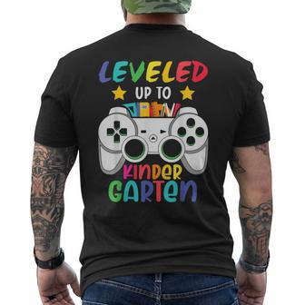 Level Up To Kindergarten Back To School Video Games Boys Men's T-shirt Back Print - Monsterry DE
