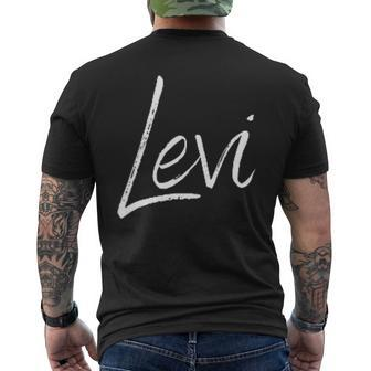 Levi First Name Design  Mens Back Print T-shirt
