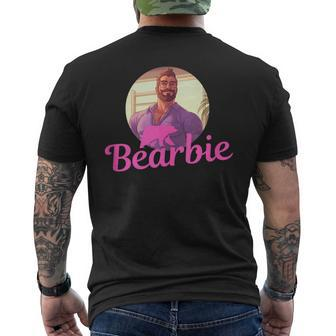 Lgbt Daddy Bearbie Gay Pride Month - Handsome Bear Cub Dad Mens Back Print T-shirt - Seseable