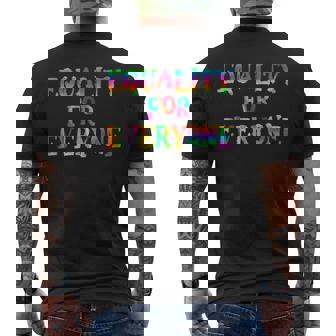 Lgbt Equality For Everyone Pride Month Merch Lgbtq Gay Pride Mens Back Print T-shirt | Mazezy