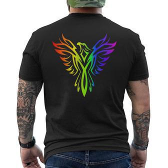 Lgbt Gay Lesbian Pride Phoenix Mens Back Print T-shirt | Mazezy AU