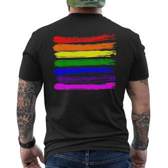 Lgbt Gay Pride Flag - Gay Pride 2023 Mens Back Print T-shirt - Seseable