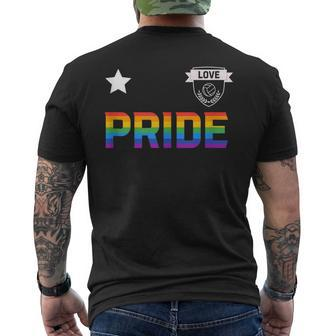 Lgbt Gay Pride Soccer Jersey Mens Back Print T-shirt | Mazezy