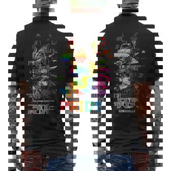 Lgbt Lesbian Gay Pride Australian Cattle Dog Mens Back Print T-shirt | Mazezy