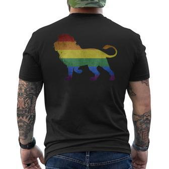 Lgbt Lion Gay Support Pride Lioness Men's T-shirt Back Print | Mazezy