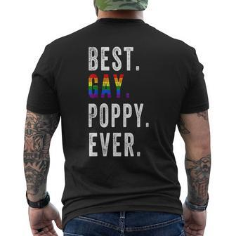 Lgbt Pride Best Gay Poppy Ever Mens Back Print T-shirt | Mazezy