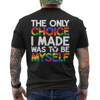 Lgbt Pride Equality Pride Lgbtq Non Binary Men's T-shirt Back Print - Seseable