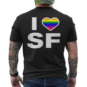 Lgbtq Sf National Pride March | San Francisco Pride Mens Back Print T-shirt | Mazezy