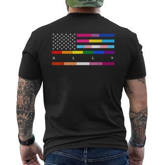 Lgbtq Transgender Lesbian Gay Pride Mens Back Print T-shirt - Seseable