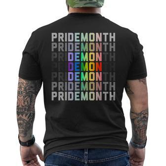 Lgbtqia Pride Month Design - Gaypride Love Mens Back Print T-shirt | Mazezy