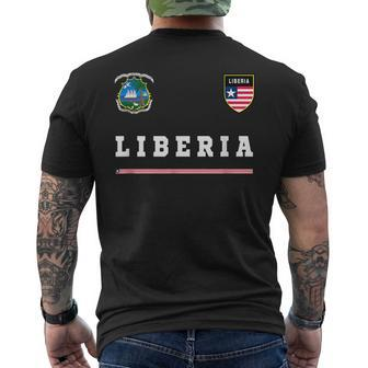 Liberia SportSoccer Jersey Flag Football Mens Back Print T-shirt | Mazezy DE