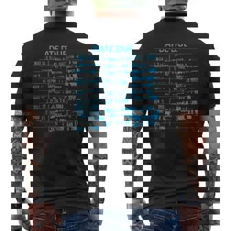 Library Due Date Cards Stamp Book Return Librarian Date Due Mens Back Print T-shirt | Mazezy