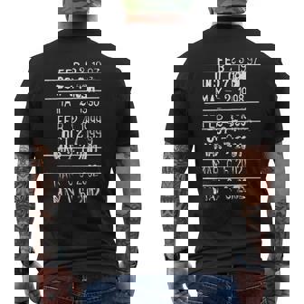 Library Due Date Stamp Librarian Bookworm Mens Back Print T-shirt | Mazezy