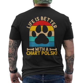 Life Is Better With A Chart Polski Men's T-shirt Back Print | Mazezy