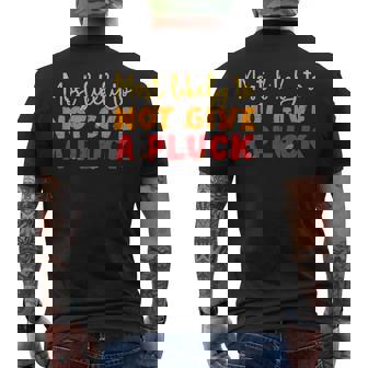 Most Likely To Not Give A Pluck Thanksgiving Autumn Family Men's T-shirt Back Print | Seseable CA