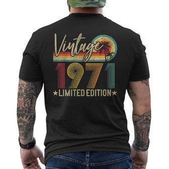 Limited Edition 1971 51St Birthday 51 Years Old Vintage Men's T-shirt Back Print - Monsterry AU