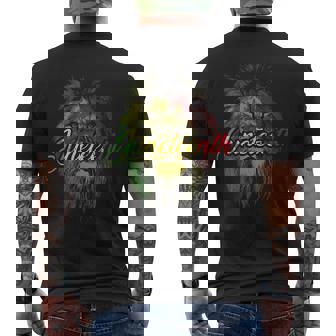Lion Junenth Cool Black History African Flag Junenth Mens Back Print T-shirt | Mazezy