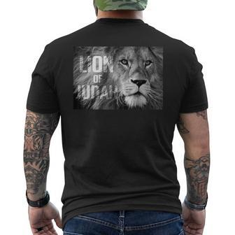 Lion Of Judah King Graphic Mens Back Print T-shirt | Mazezy