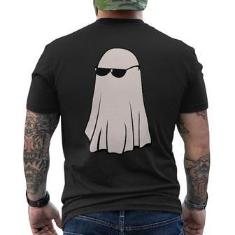 Little Ghost Sunglasses Happy Halloween Men's T-shirt Back Print - Monsterry