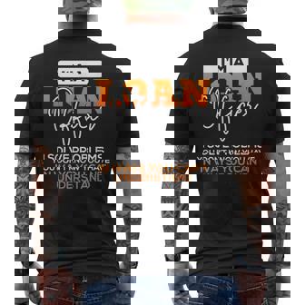 Loan Officer Solve Problems Job Title Men's Back Print T-shirt | Mazezy