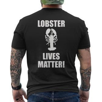 Lobster Lives Matter T Seafood Men's T-shirt Back Print | Mazezy